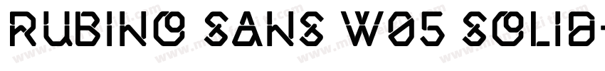 Rubino Sans W05 Solid字体转换
